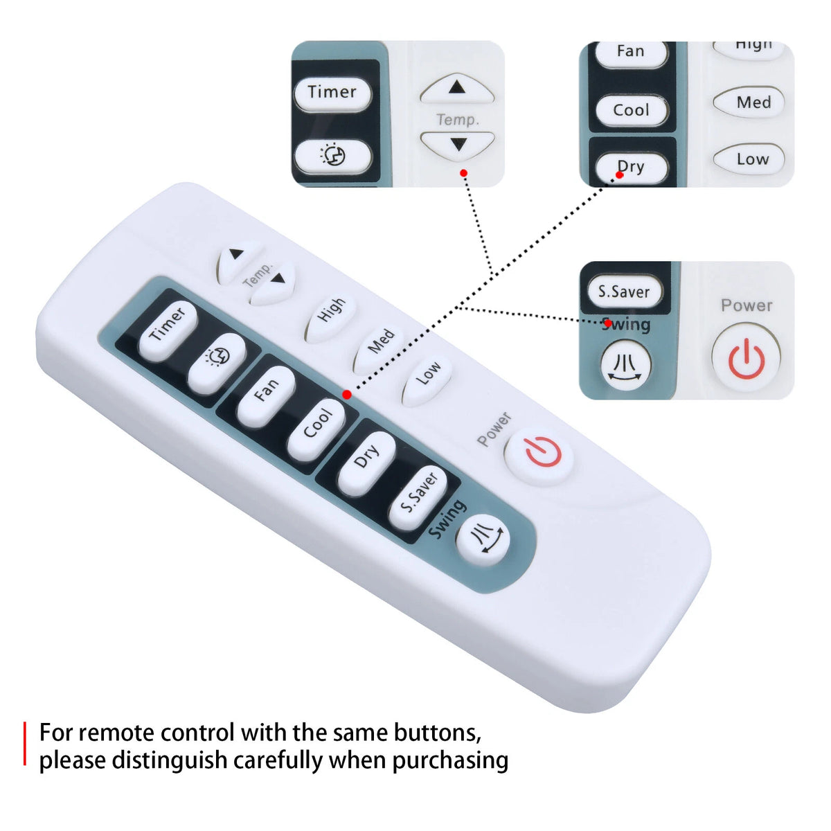 Remote Control For GE Air Conditioner ARC-713 ARC-715 ARC-769 ARC-763 ARC-767