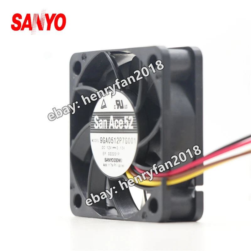 SANYO Denki 9GA0512P7G001 SanAce DC 12V 0.13A 50*50*15MM 4-wire PWM Cooling Fan