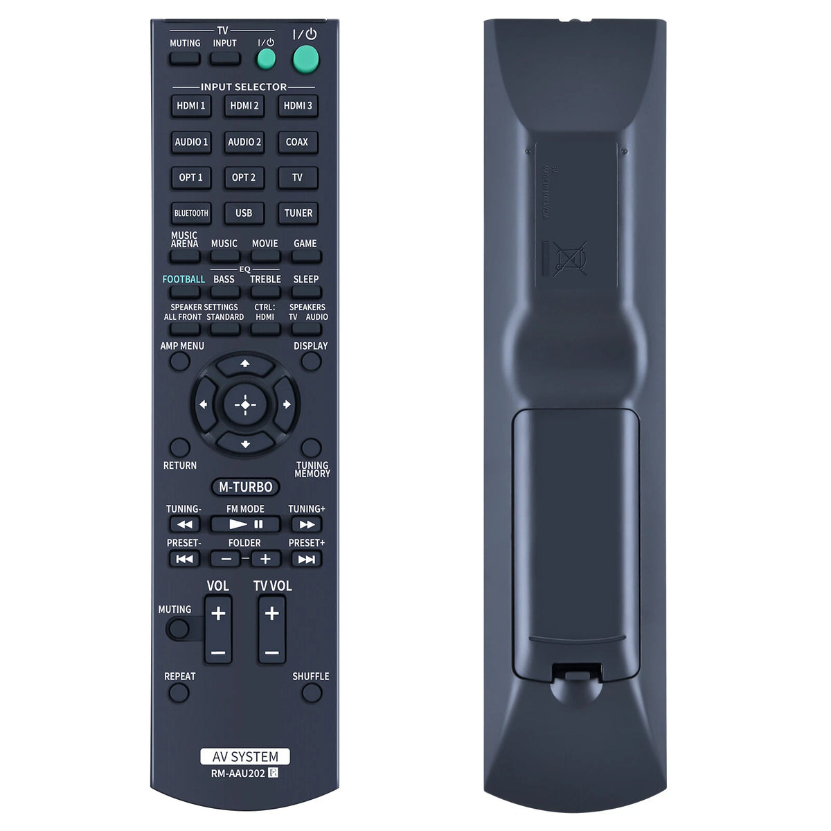 RM-AAU202 For Sony AV System Remote Control HT-M55 HT-M77 STR-KM77