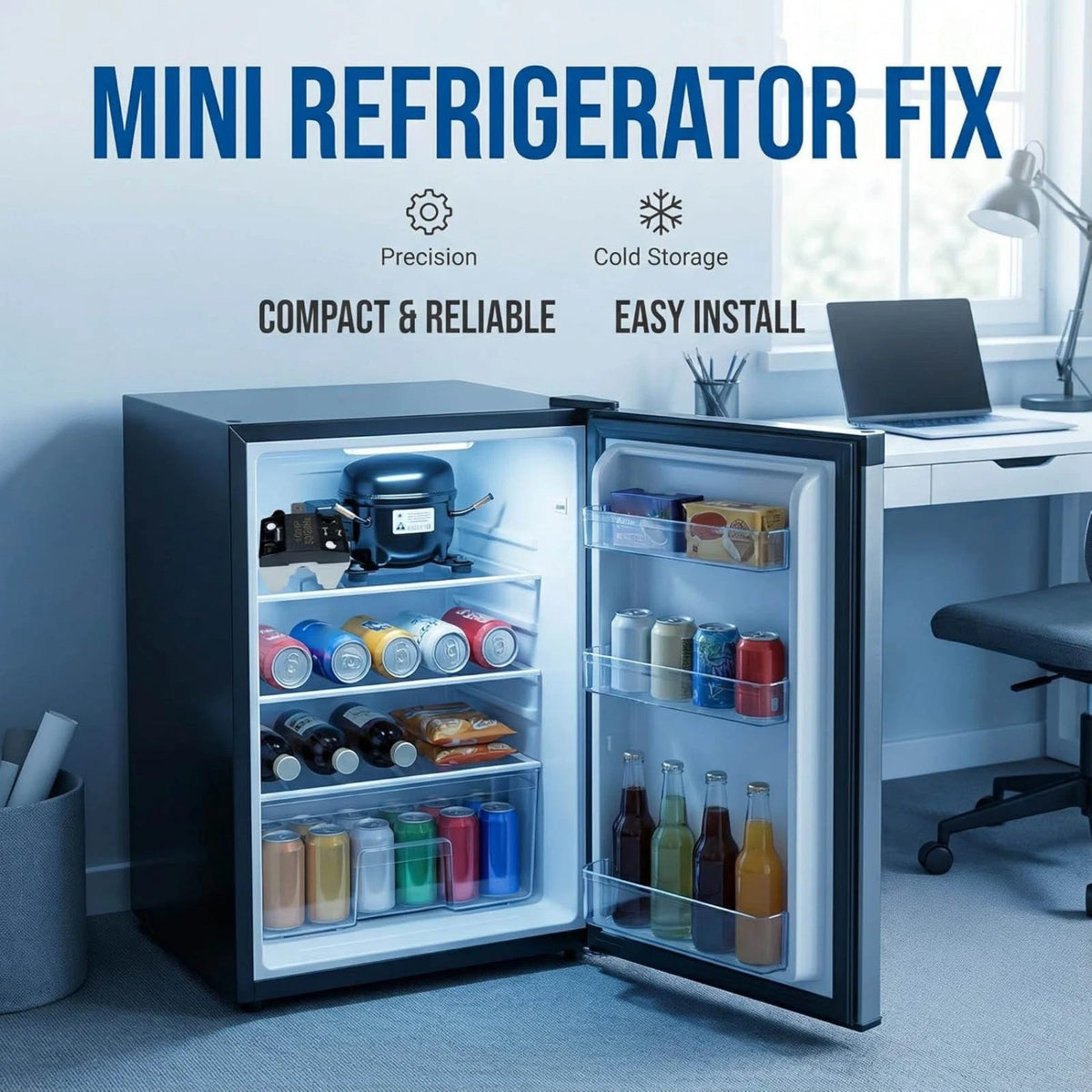 Starter Relay And Overload Protector 1 Pin 4.7 Ohm For Refrigerator Deep Freezer