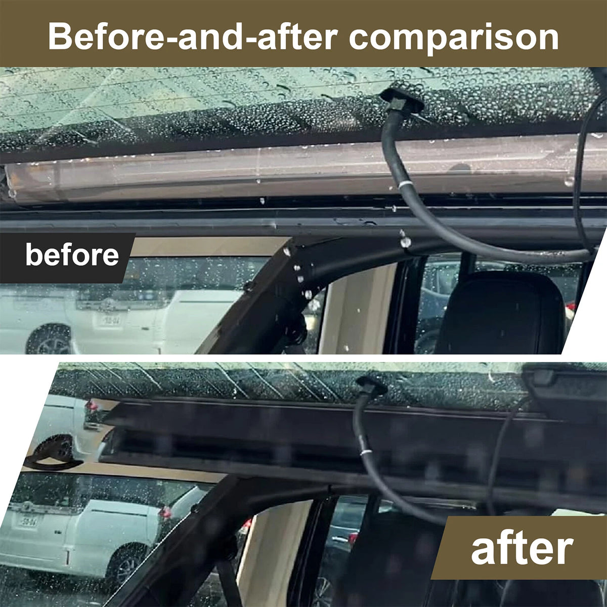 Rear Windscreen Rain Hood Fits Jeep Wrangler 4xe 2021
