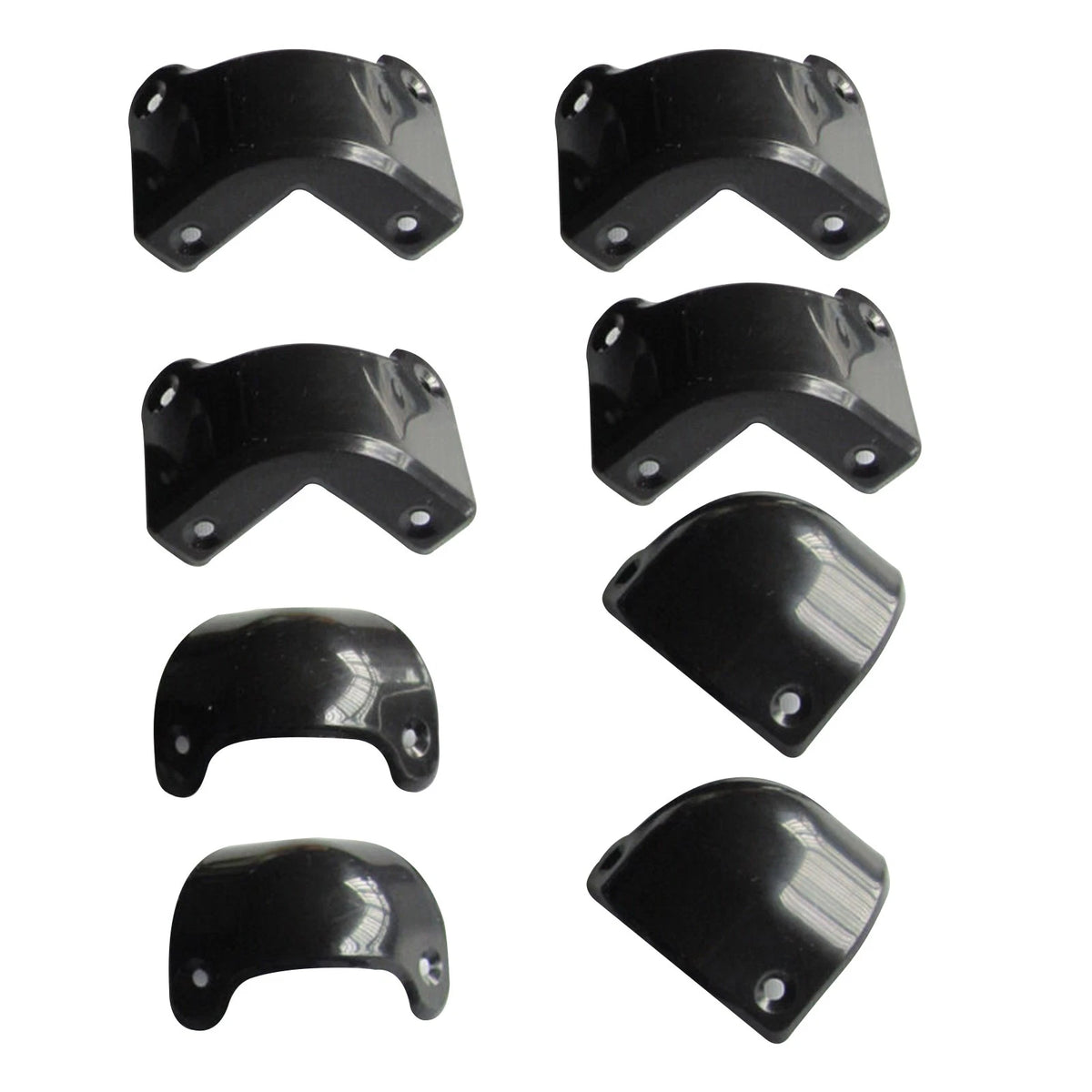 8Pack Front Rear Black Plastic Guitar AMP Amplifier Cabinet Corner For Marshall