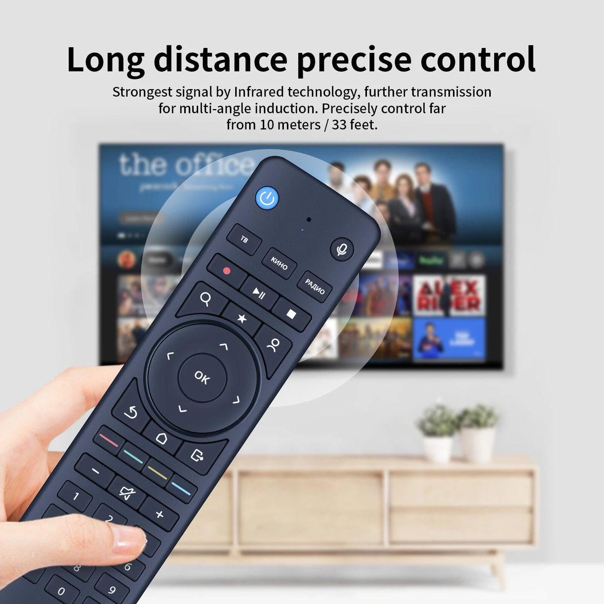 T4HS2302/38KA Replacement Remote Control For Tricolor TV