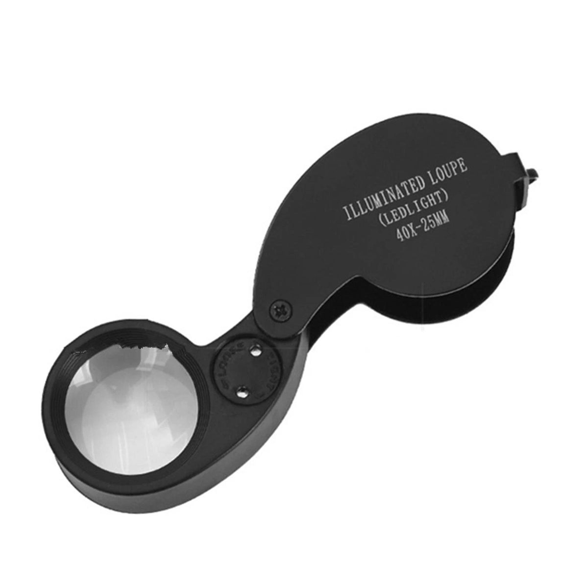 2Pcs Alloy 40X Magnification Loupe Jewelry Eye Glass Printing Magnifier qq