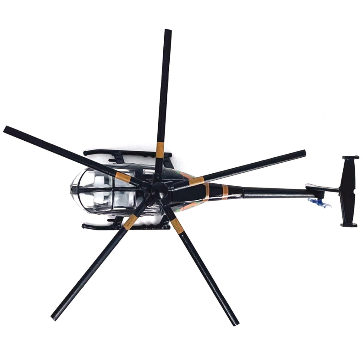 7.4cm Diecast Alloy 1/100 Scale USA Bird MD500 Helicopter Model Static Display