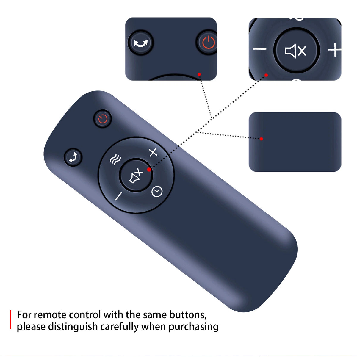 Replacement Remote Control for Sunnote Space Heater JNF15-8F
