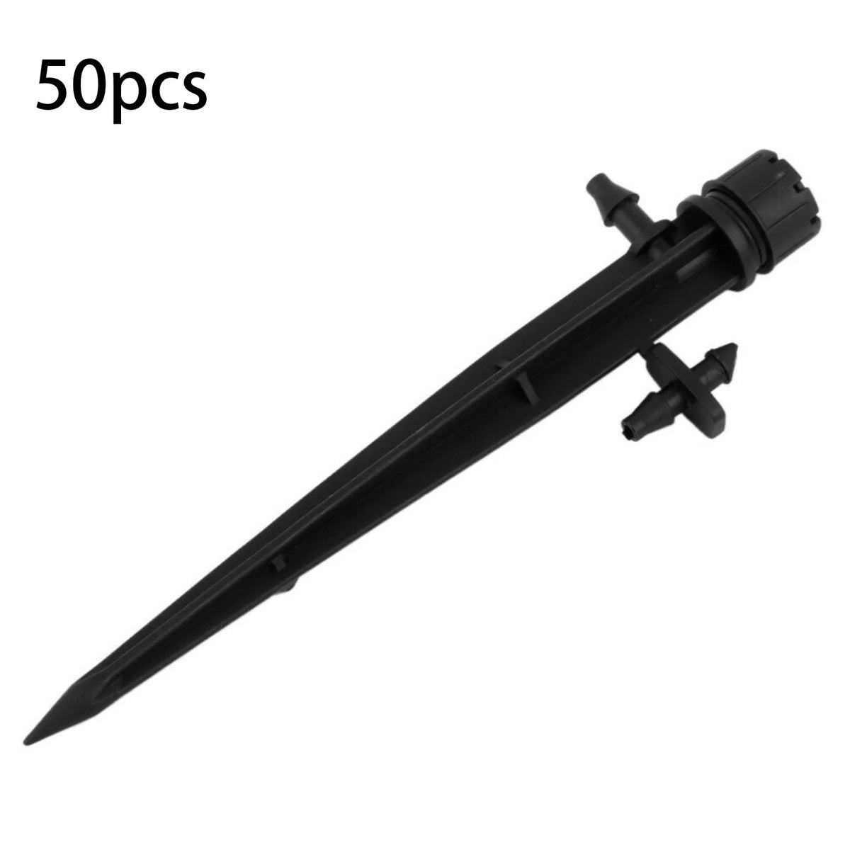 50Pack Adjustable Water Flow Polypropylene Nozzle Stake Drip Sprinklers Garden