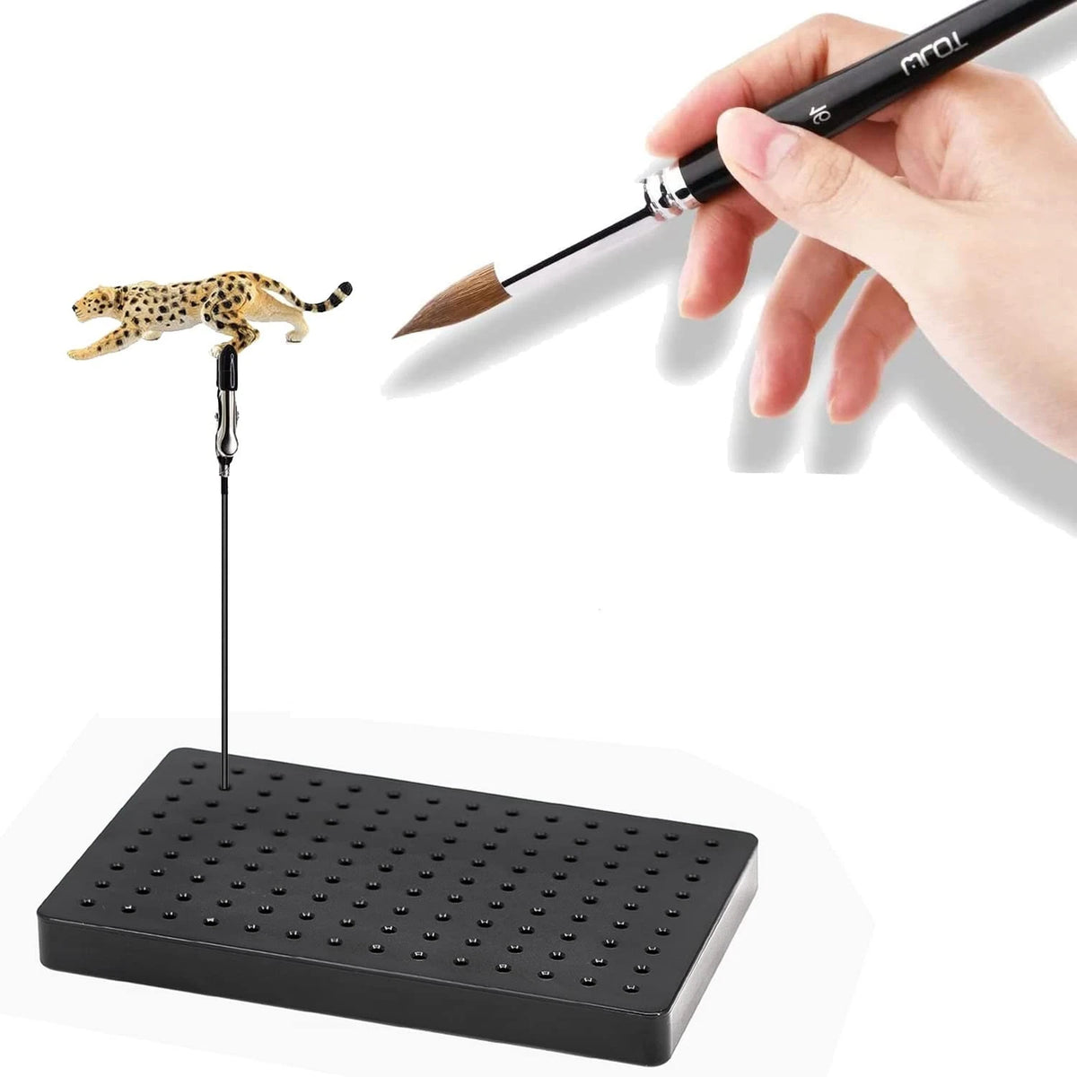 Yocoolfun Model Painting Stand Base Holder and 12PCS Bendable 1 Piece