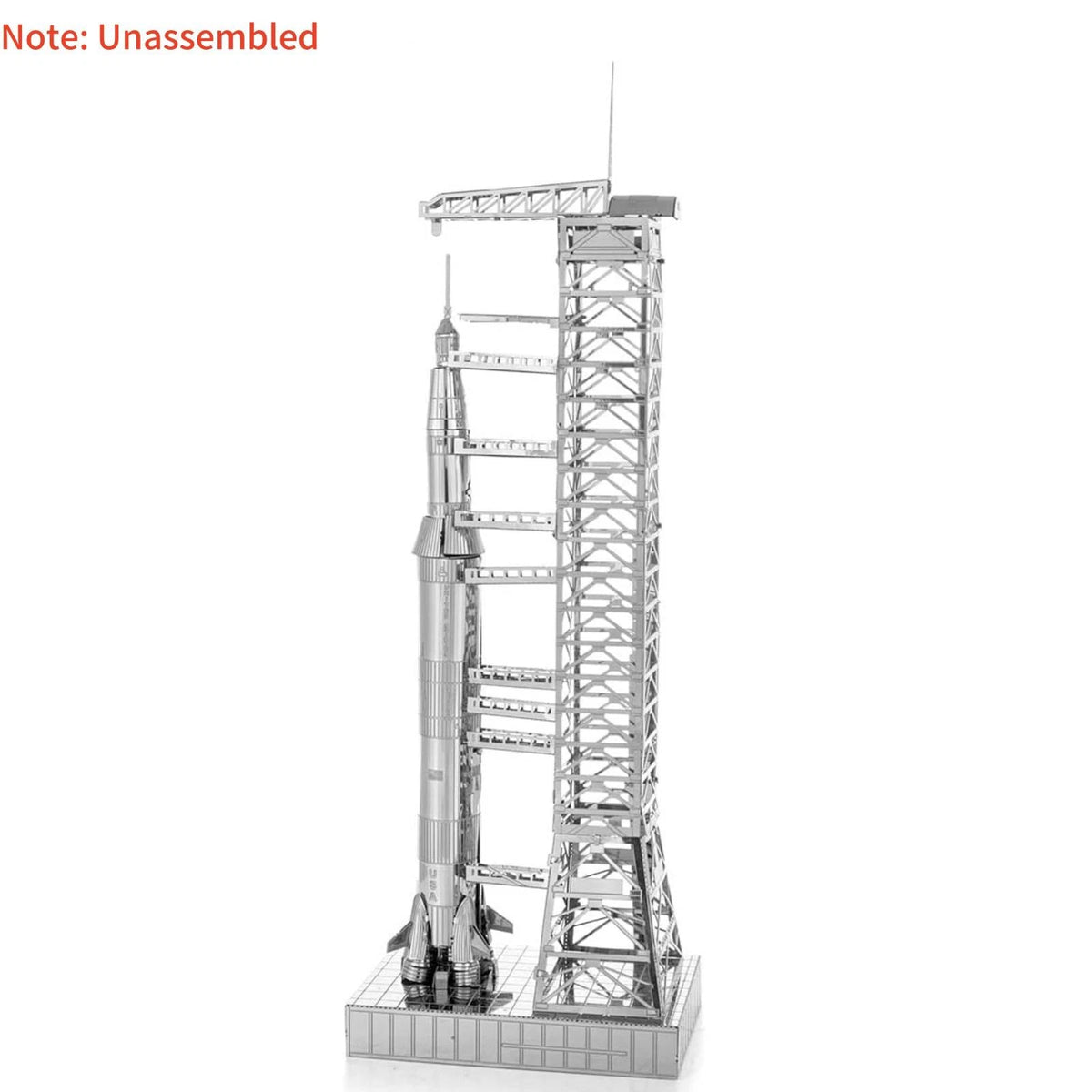 15cm X 5cm 1:770 Metal USA Apollo 11 Saturn V w/ Gantry Unassembled Model