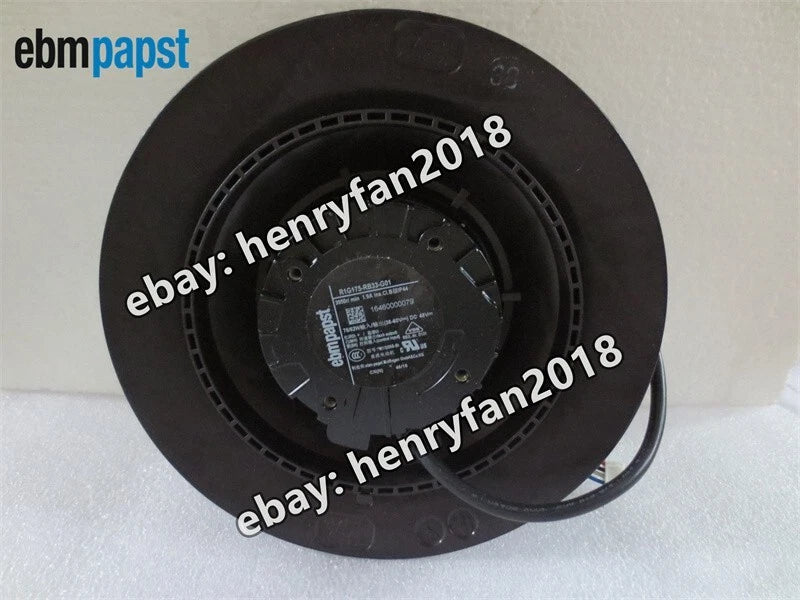Ebmpapst R1G175-RB33-G01 Centrifugal Fan 48V 1.85A 75W 3950RPM EC Cooling Fan