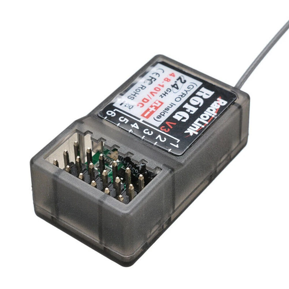 R6FG 2.4Ghz 6CH Gyro RC Receiver for RC6GS RC4GS RC4G T8FB Radiolink Transmitter