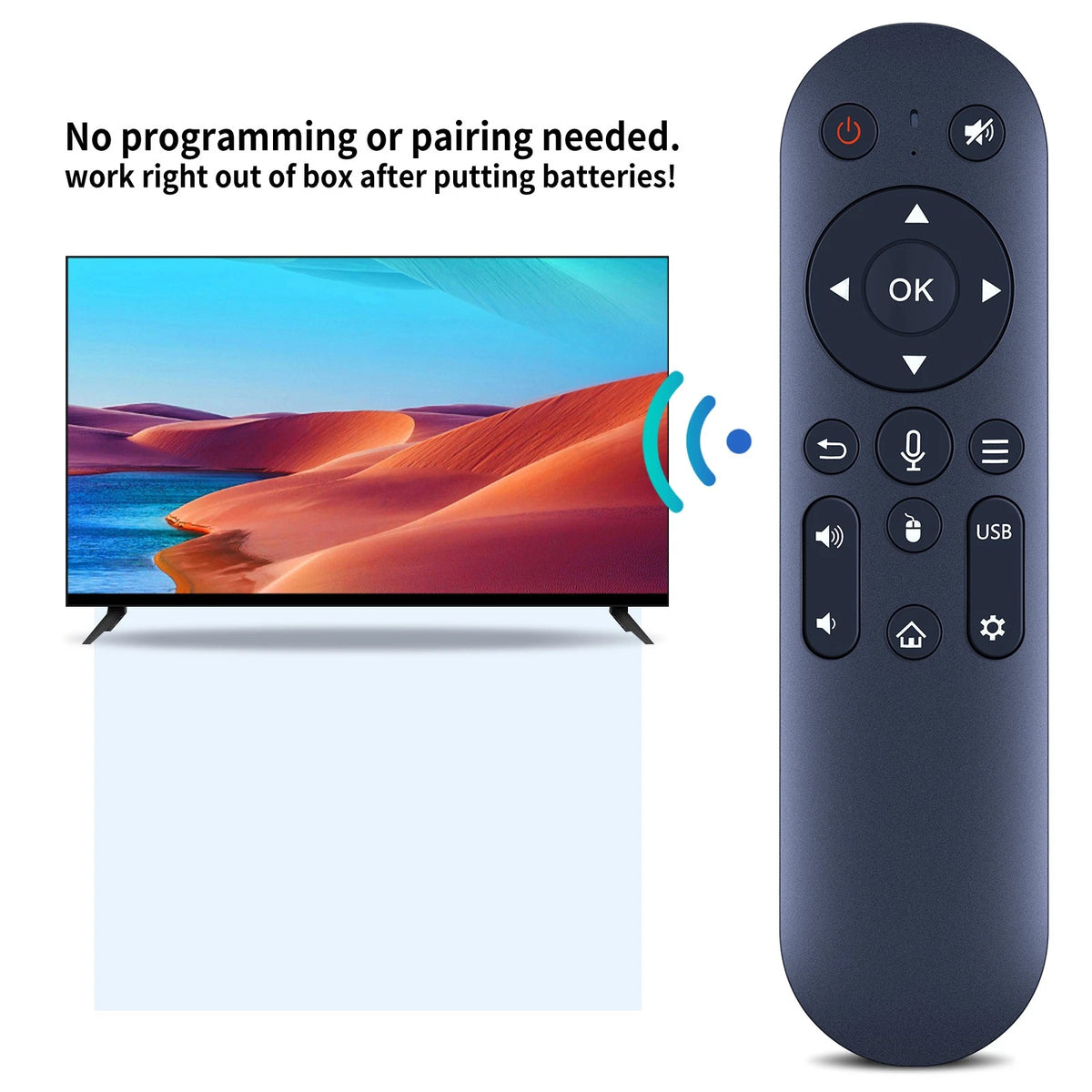 Replace Remote Control For Alwtniet Mini Portable Projector For HY300Pro+
