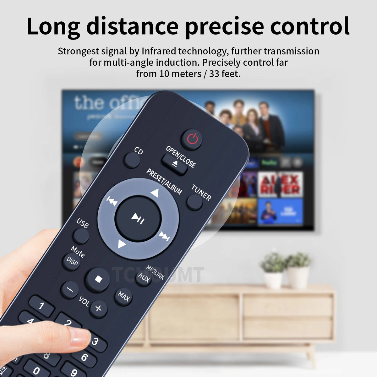 Remote Control For Philips DCM292 DCM276 DCM278 DCB852 Music Sound System