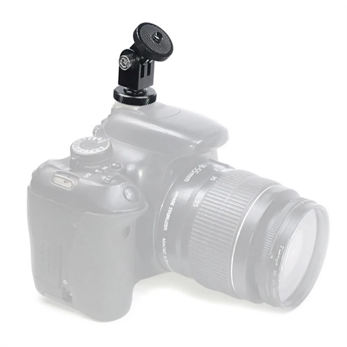 1PC 360° Rotatable Cold Shoe 1/4 Screw Adapter Mounting Bracket For GoPro Camera