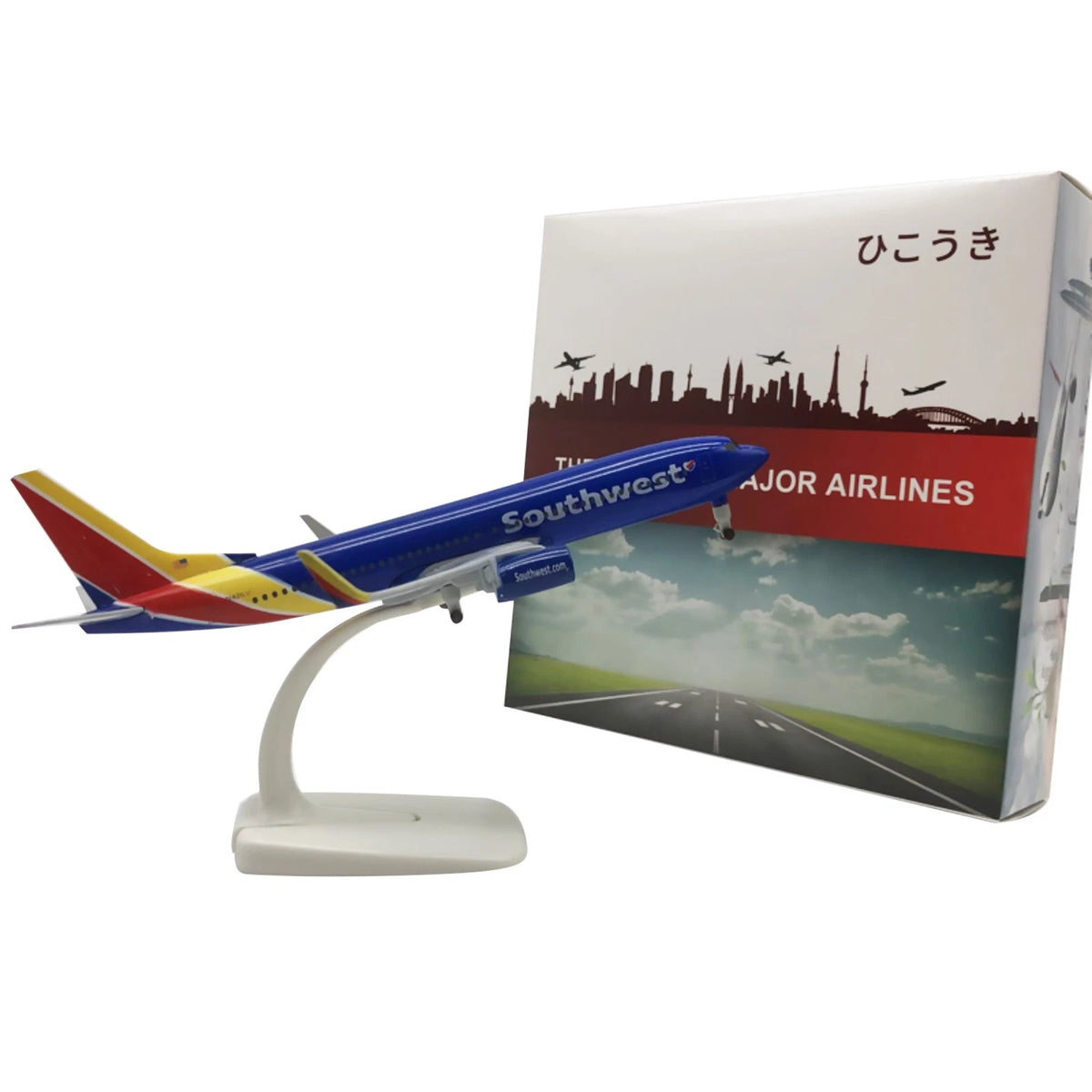 20cm 737 B737 Airline Diecast Airplane Model With Wheels Static Display