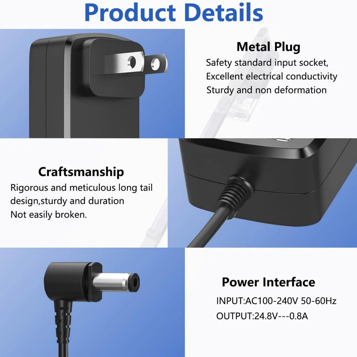 Charger For Shark QZ162H QZ163H QZ162HQSV Pet Plus Cordless Stick Vacuum System