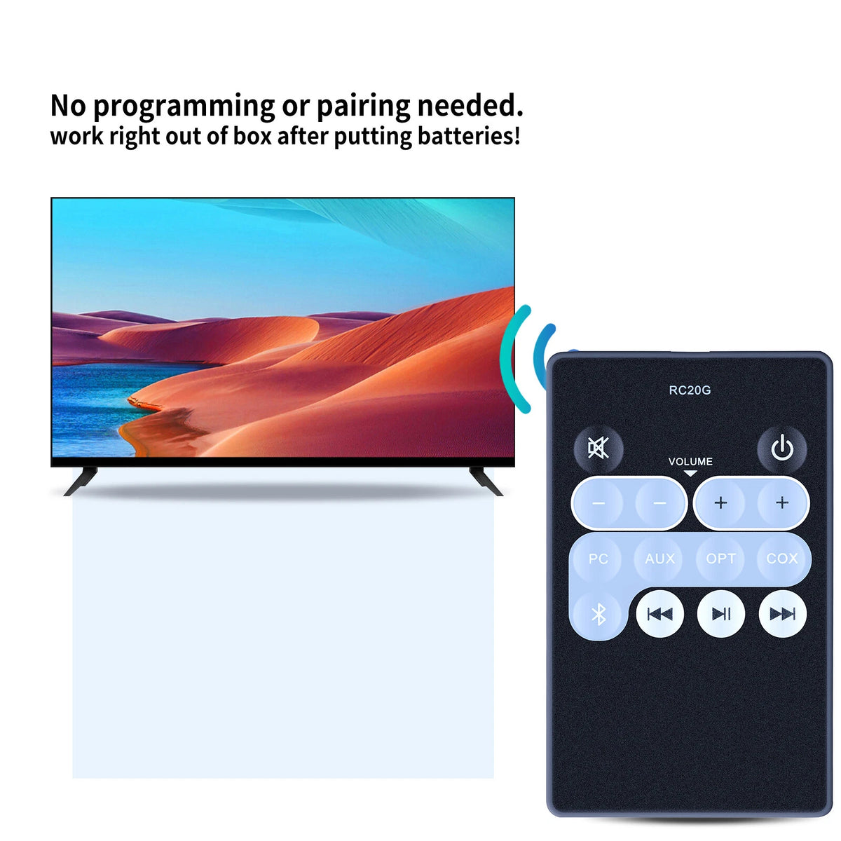 RC20G Remote Control For Edifier R1850DB Active Bluetooth Bookshelf Speakers