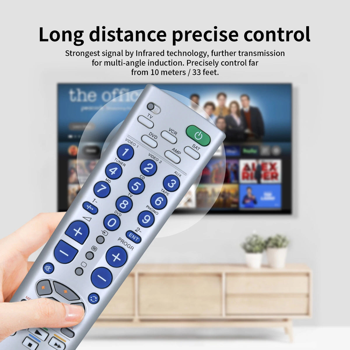 For Sony RM-V302T Universal Remote Control TV, DVD, SAT, VCR, RCVR