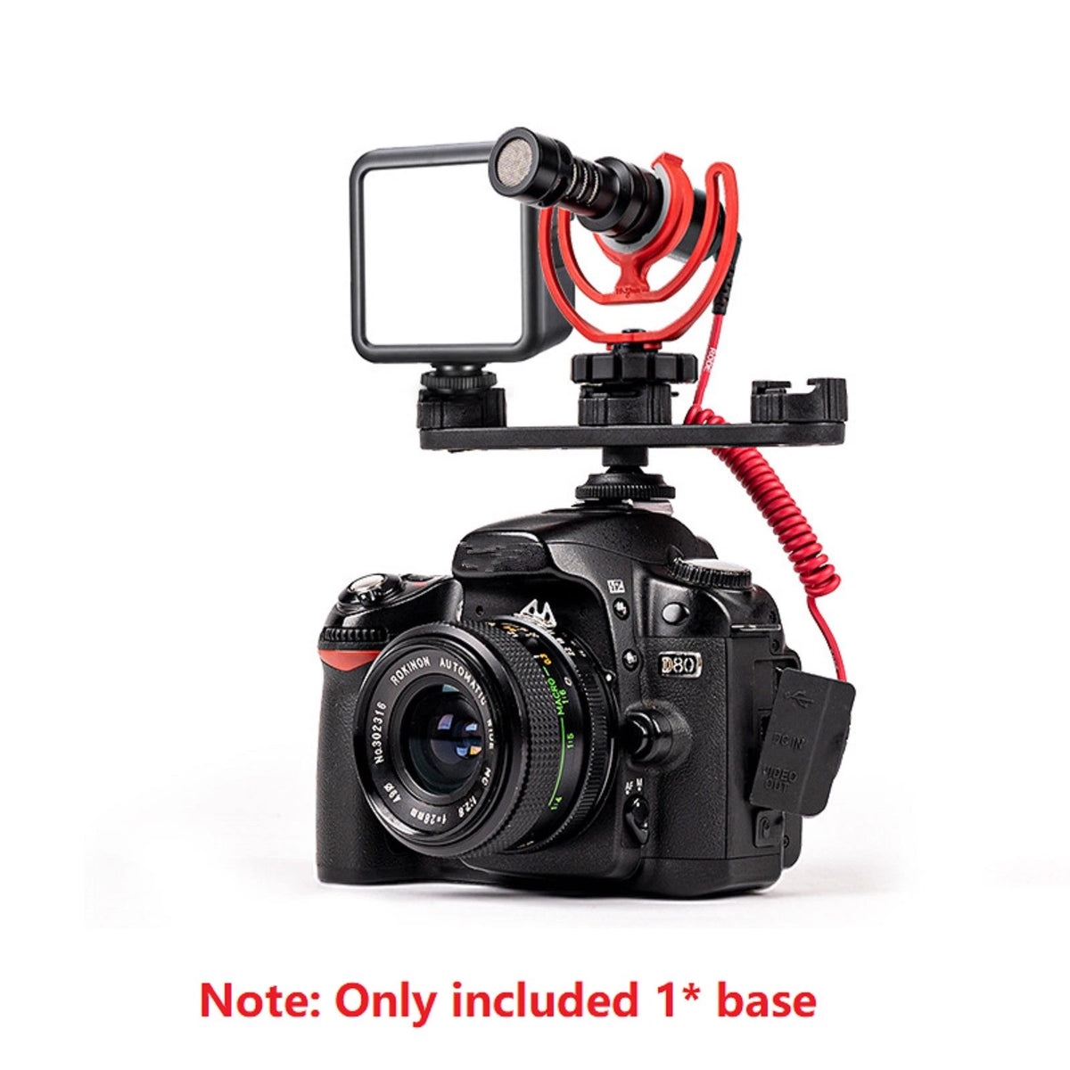 Triple Hot Shoe Bracket Holder For Camera Hot Shoe Camera Support For Fill Light