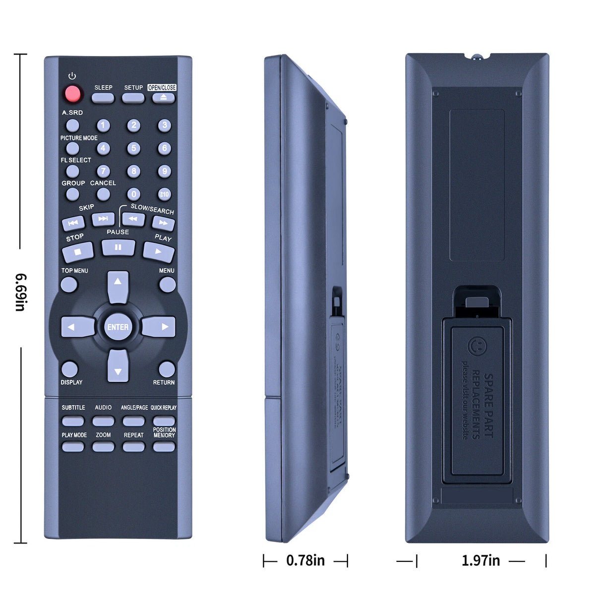 EUR7621070 Remote Control For Panasonic DVD Player DVDS23 DVDS23P DVDS25 DVDS25P