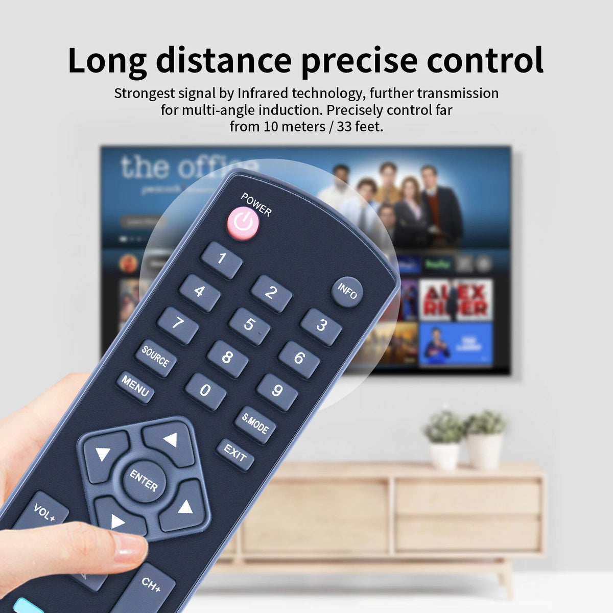 Replacement Remote Control For Micromax MX09 MX08 TV