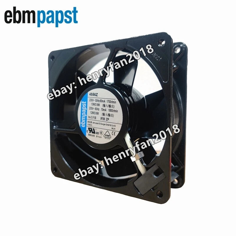 Ebmpapst 4856Z Axial Fan 230V 13/12W 80/70mA 120*120*38MM Cabinet Cooling Fan