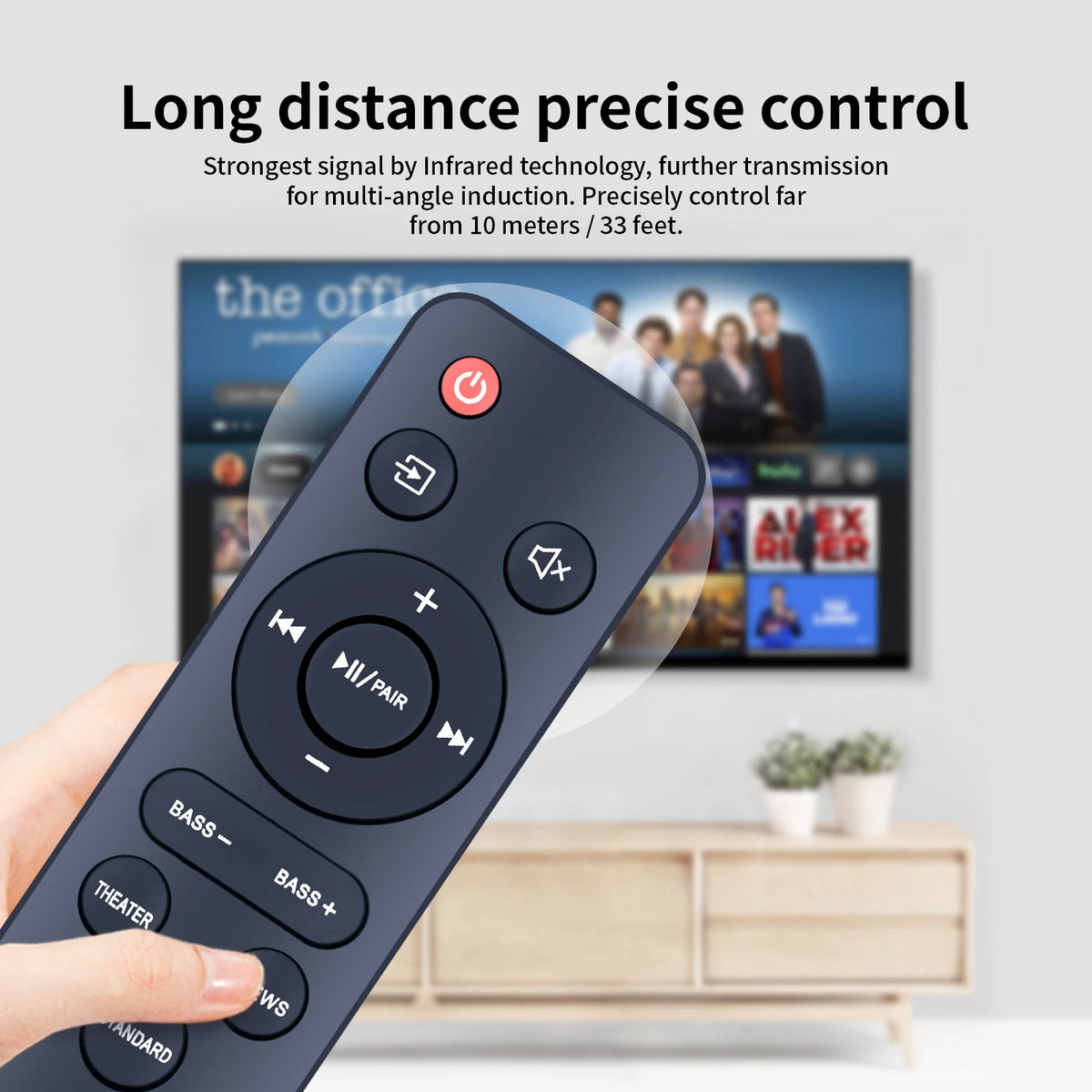 NS-HTSB20S Remote Control For Insignia 2.0 Channel 20" Soundbar
