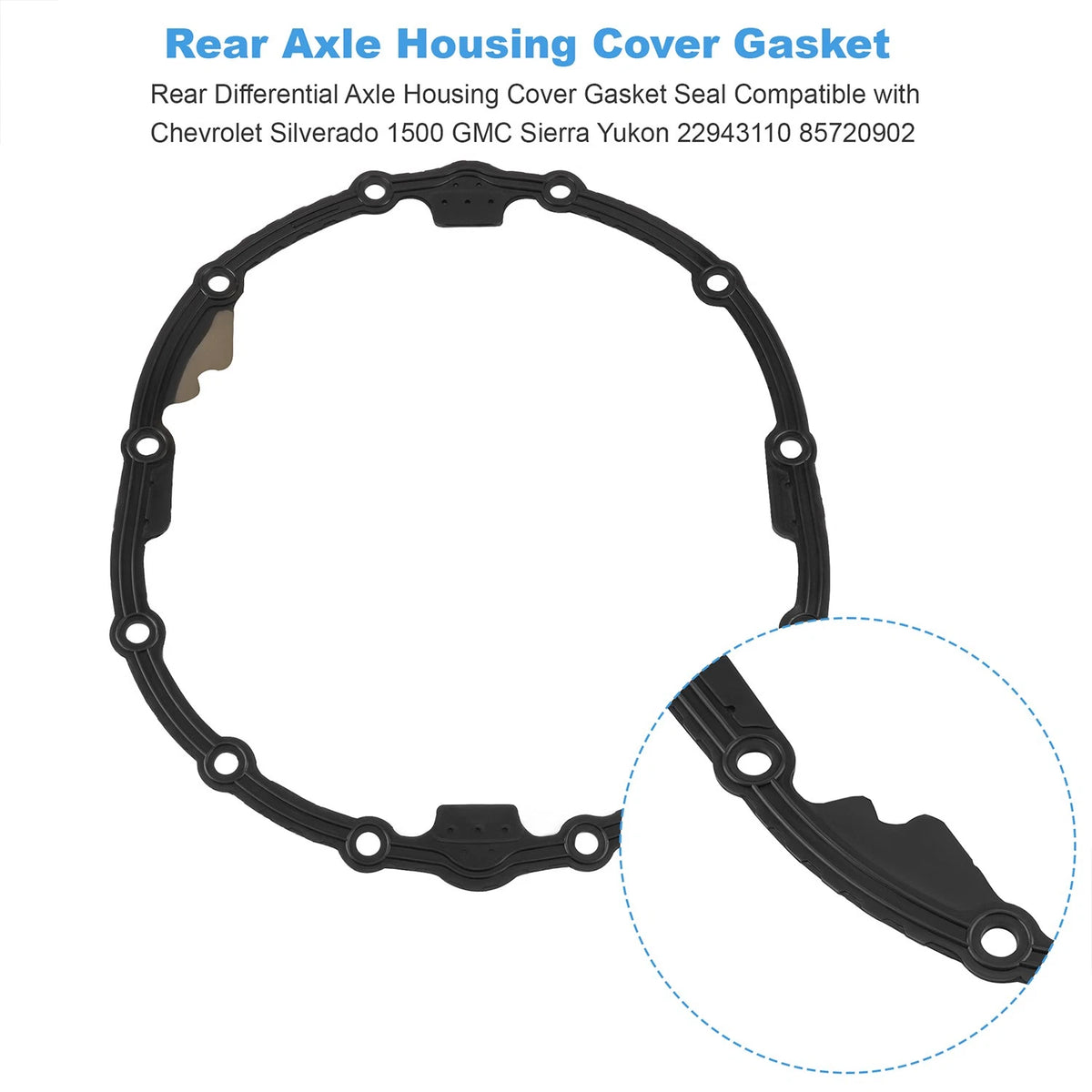 Rear Differential Axle Housing Cover Gasket Seal For Chevrolet Silverado 1500
