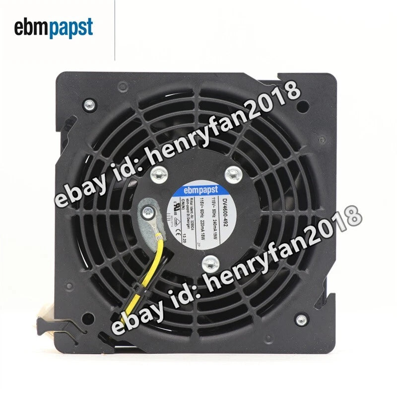 DV4600-492 Ebmpapst Axial Fan 115VAC 18/19W 240/220mA Cabinet Fan / Filter Fan