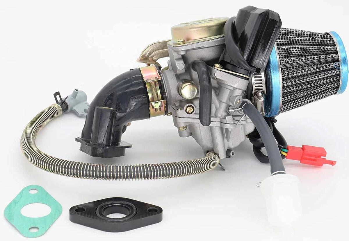 GY6 50CC 49CC Carburetor with Air Filter Intake Manifold Replacement for...