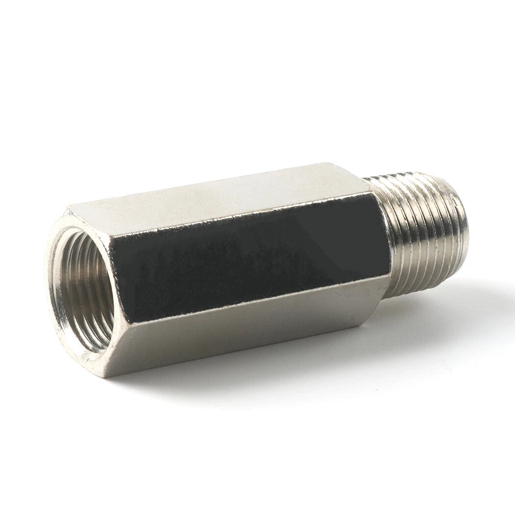 92833 3/8" Female To 3/8" Male NPT Check Valve, Nickel Plated Brass