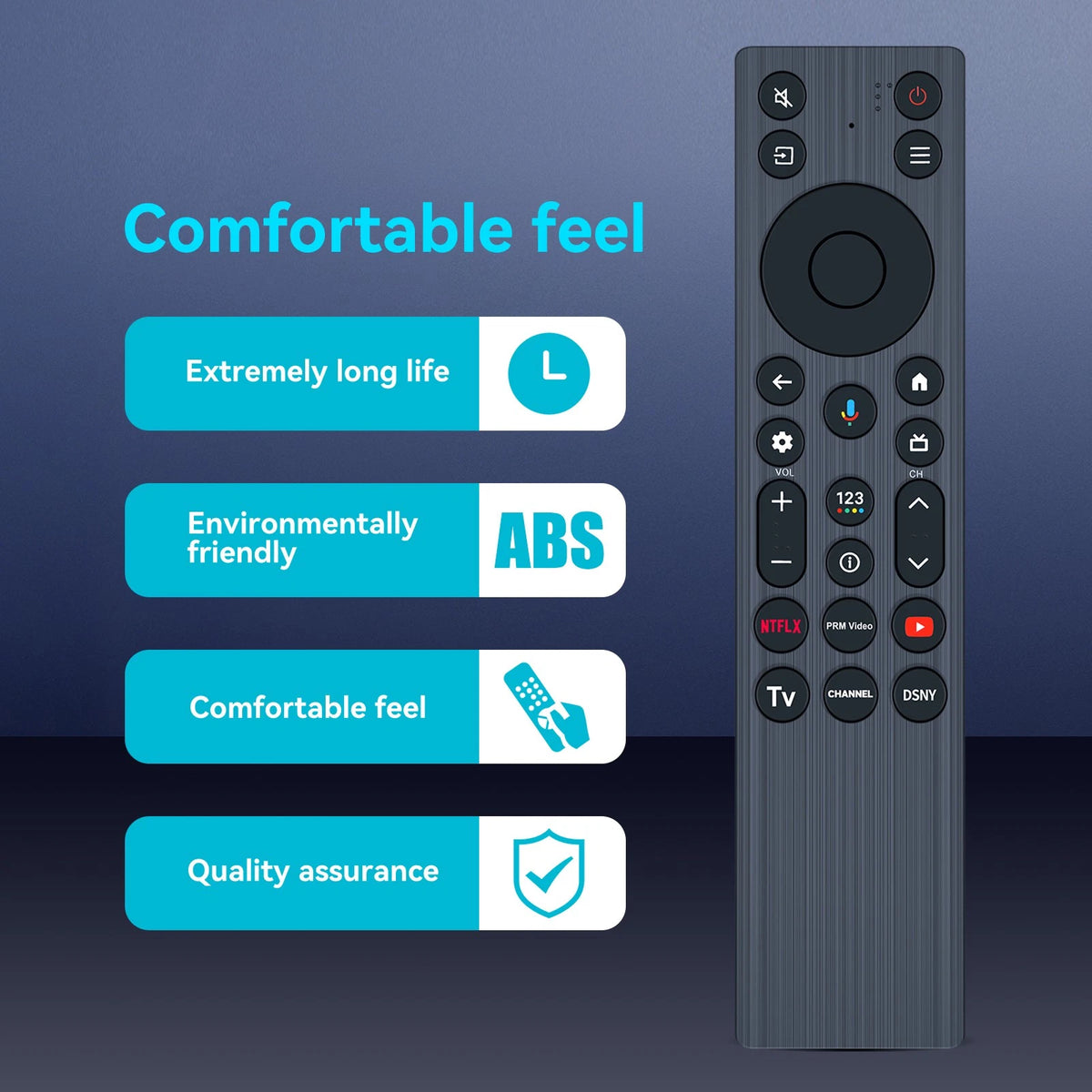 RC813A FMB1 RC923A G0401-000253 Remote Control For TCL Smart LED TV No Voice