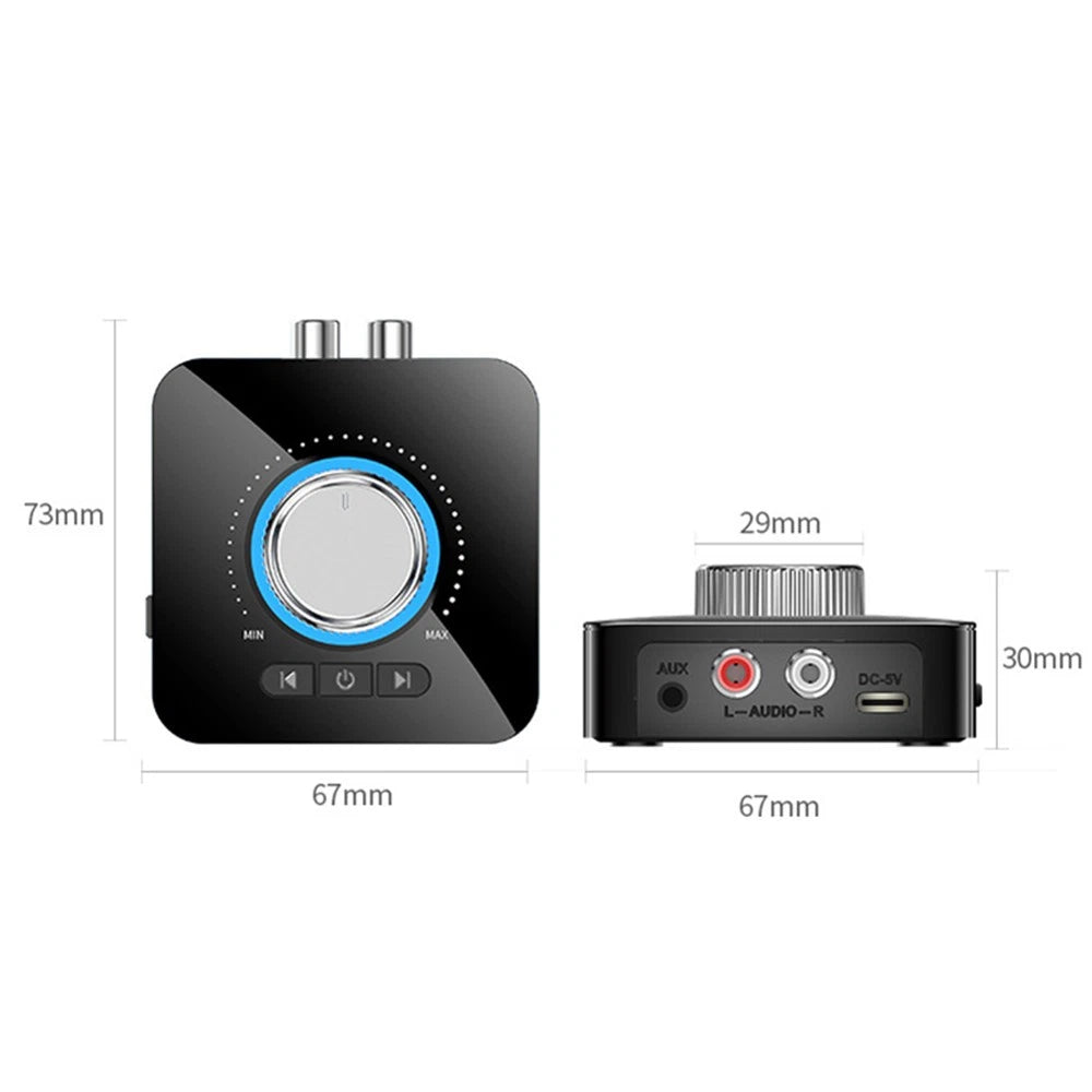 Bluetooth 5.0 Receiver Wireless 3.5mm Jack AUX TF Card RCA Audio Stereo Adapter