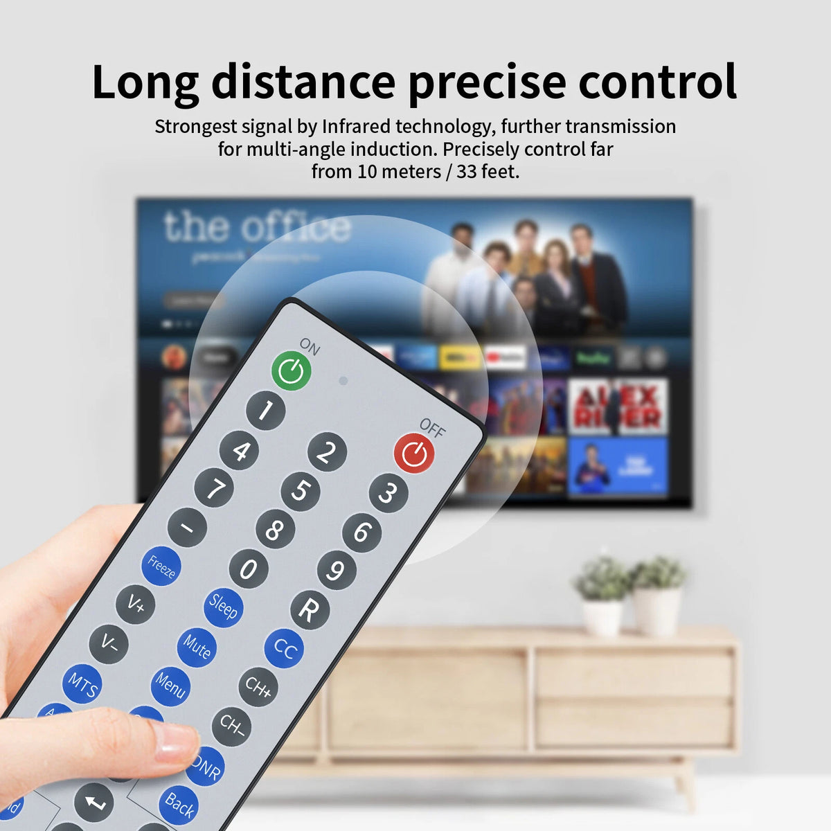 WR-01 Waterproof Remote Control For All SunBrite Outdoor Smart TV SB-V-43-4K-BL