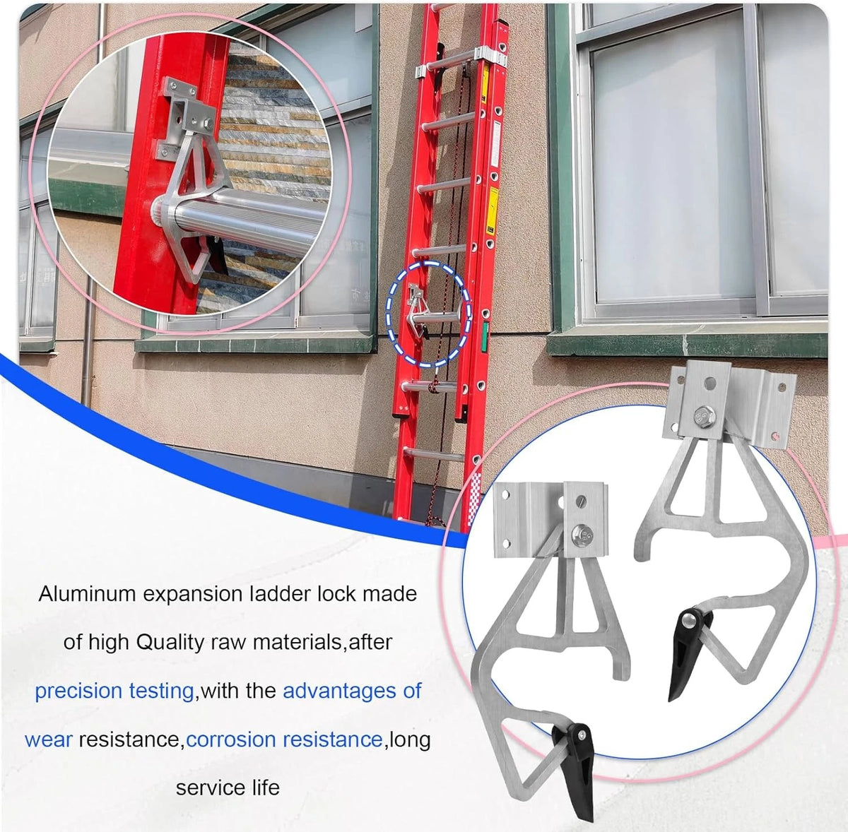 Werner 24-32ft Extension Ladder Lock 28-11 Kit Compatible with Aluminum &...