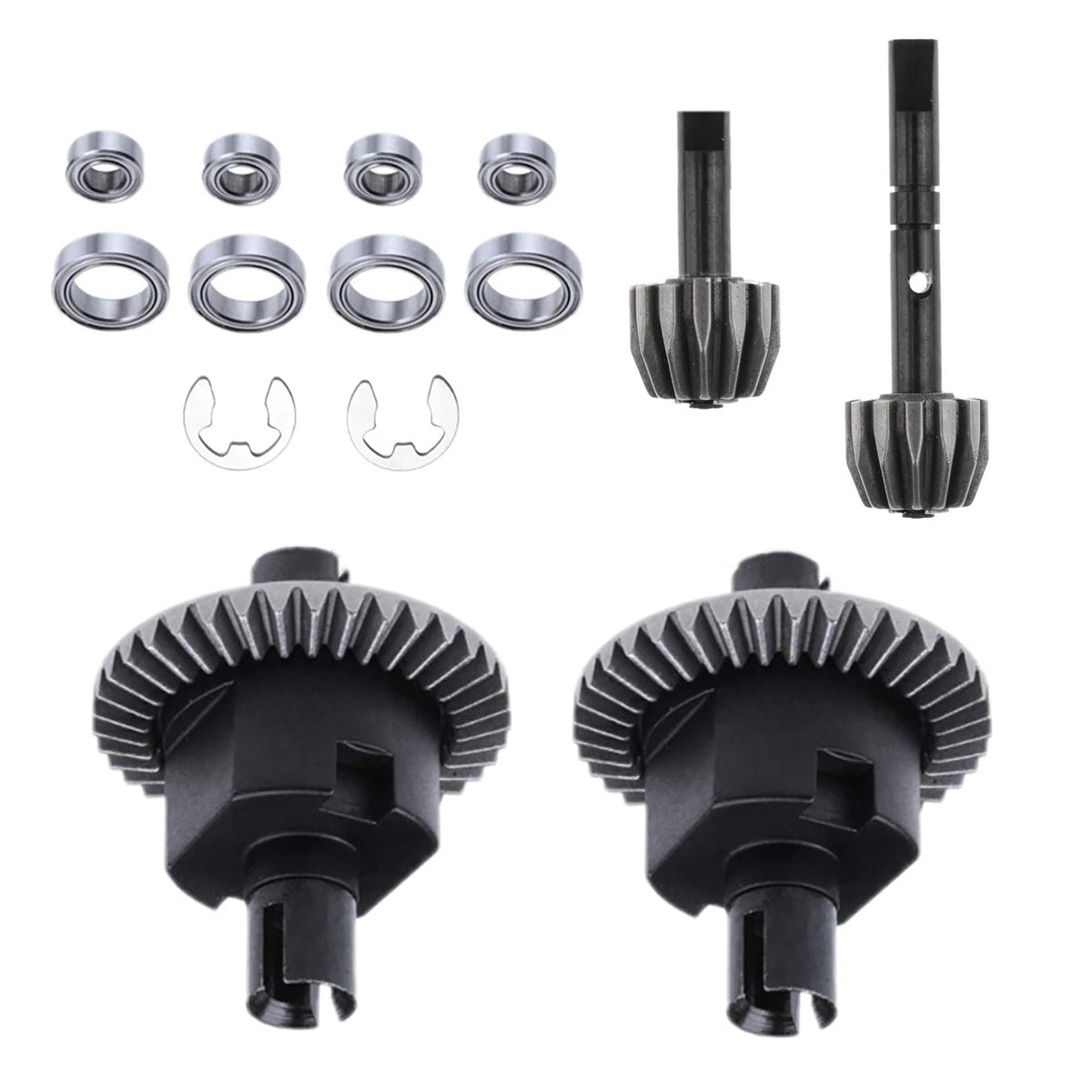For HSP 1/10 RC Car Metal Front & Rear Differential Gear Kit Accessories