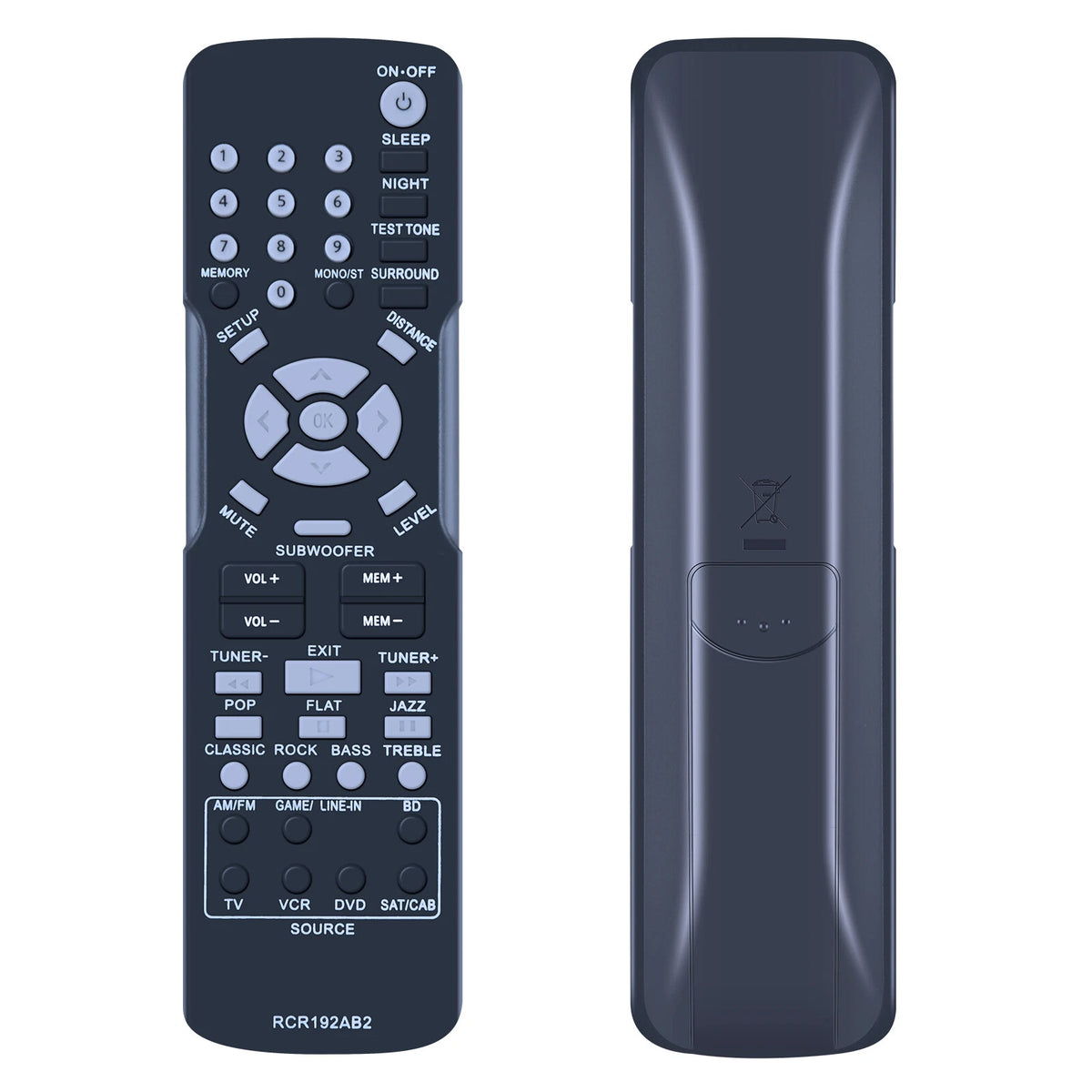 RCR192AB2 For RCA Home Theater System Remote Control RT2870R RT2906 RT2911