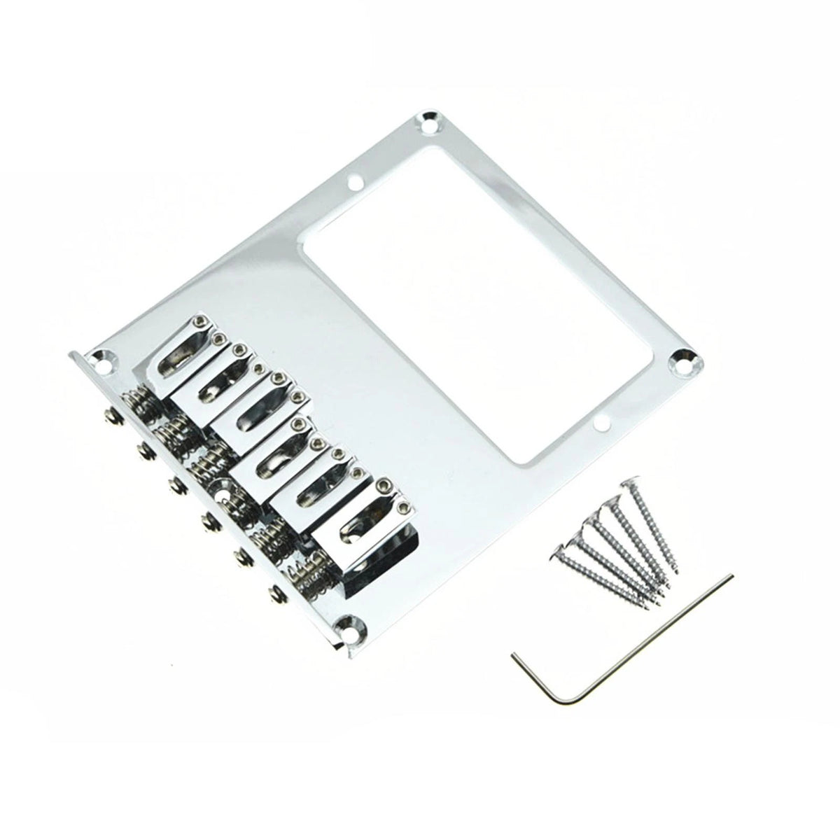 Durable 6 String Hardtail Bridge With Wrench Screws For Tele Telecaster Guitar