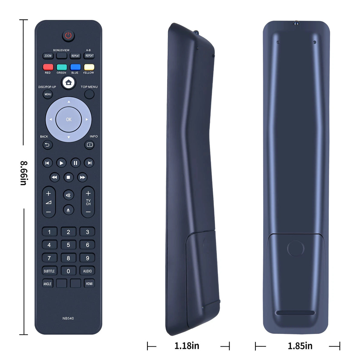 NB540UD Replace Remote Control For Philips BDP7520/F7BDP7320/F7 BDP7310/F7