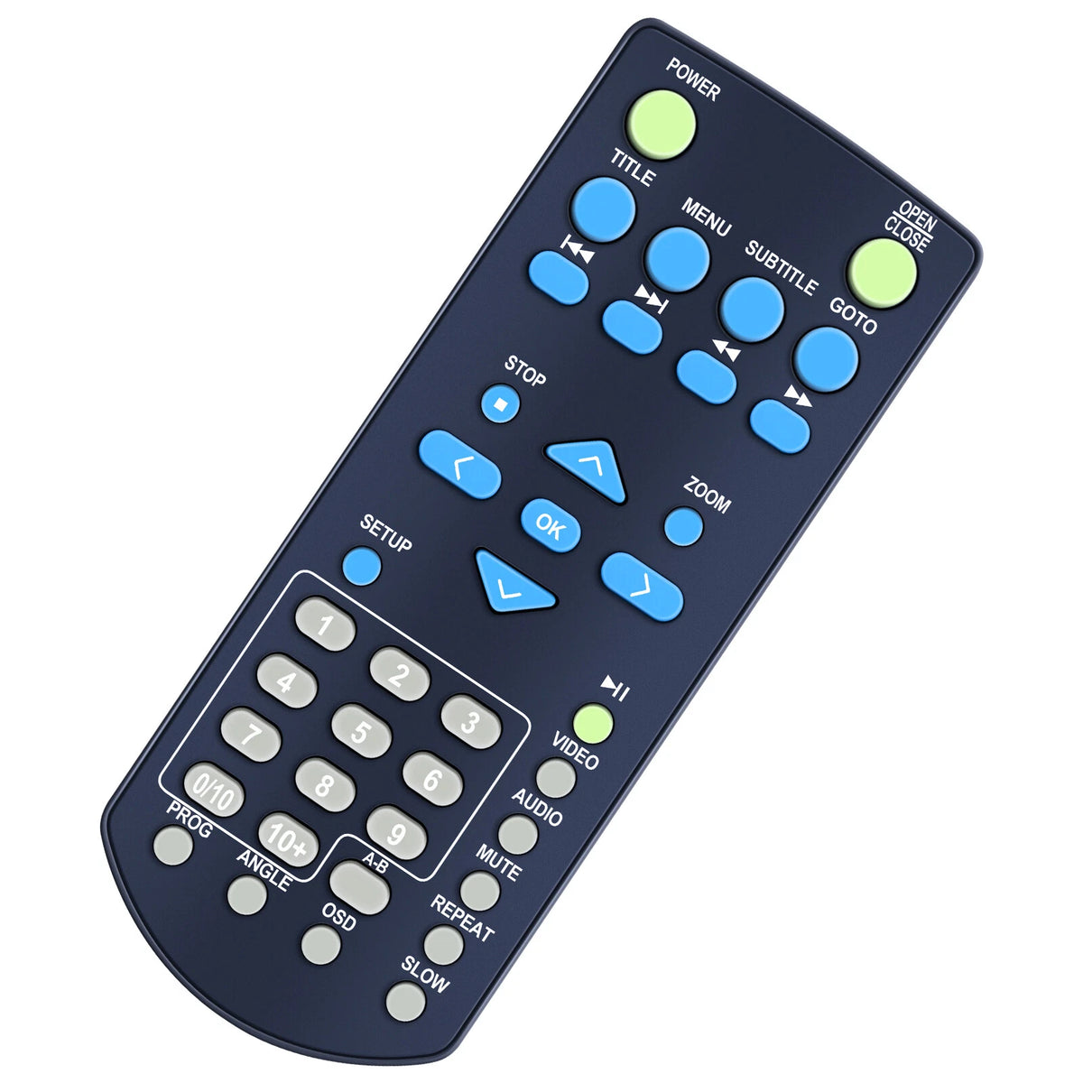 Replacement Remote Control For Capello DVD Player CVD2216 CVD2216BLK
