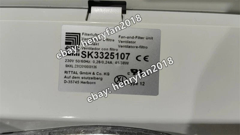 Rittal Fan SK3325.107 230VAC Filter Unit 41/38W SK3325107 SK3325 107 SK 3325.107
