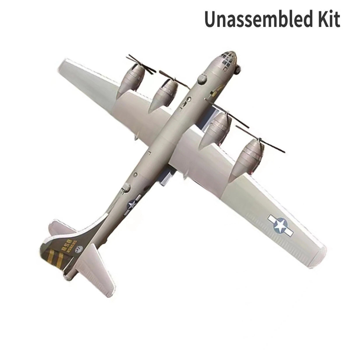 1/47 Unassembled B-29 Super Fortress Bomber Paper Aircraft Model Handmade Model