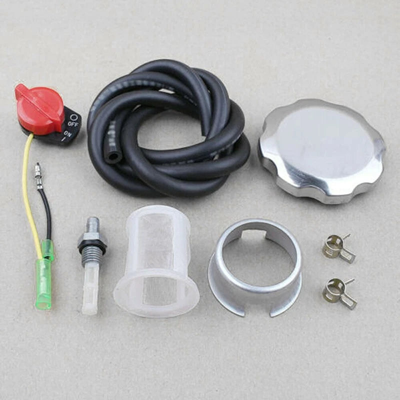 Fuel Tank Cap Kit For Honda GX160 GX200 GX270 GX340 GX390 Engine Off Switch