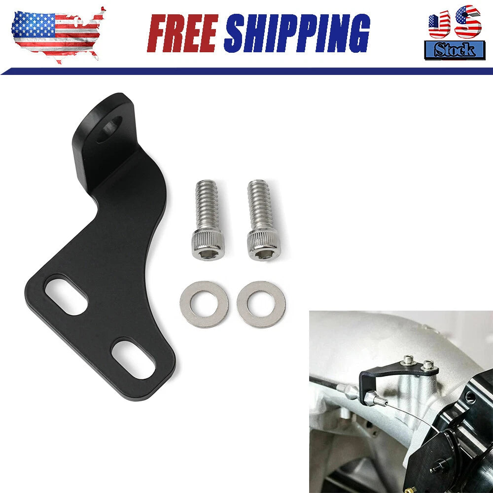 For Holley Hi-Ram Throttle Cable Bracket Black Anodized Fits 36" Throttle Cable