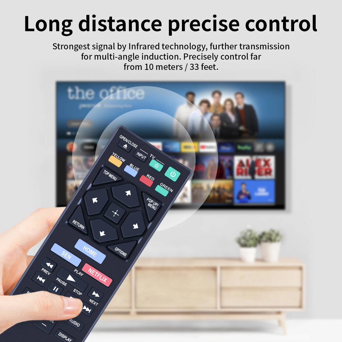 RMT-B126A Remote Control For Sony DVD Player BDP-BX120 BDP-BX320