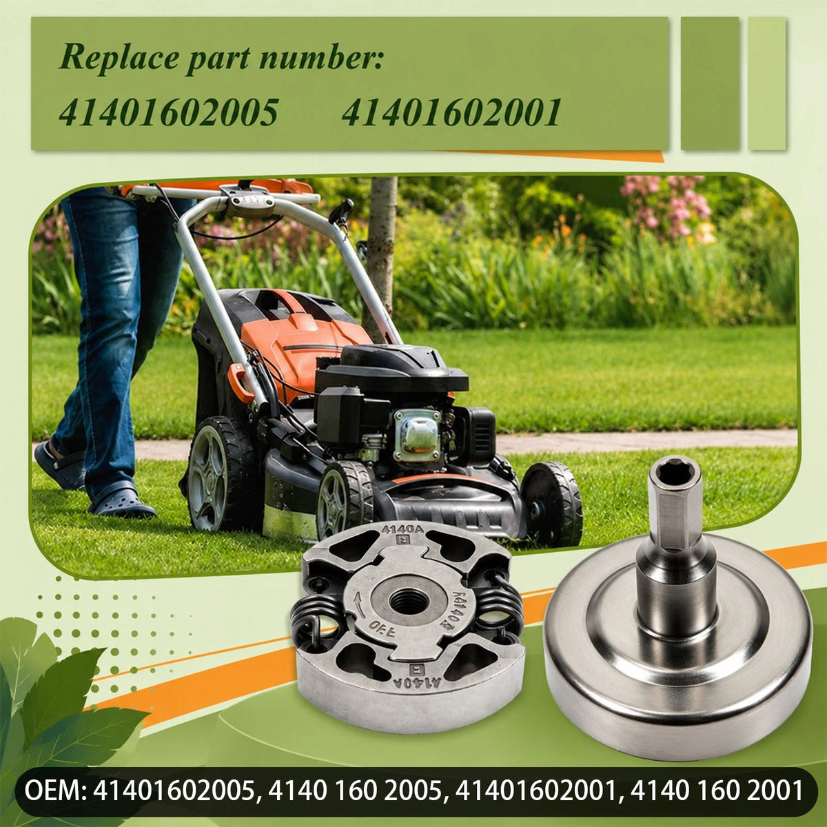 41401602001 Clutch & Drum Kit Fits for Stihl FS38 FS70 Trimmer Pre-Marked OFF