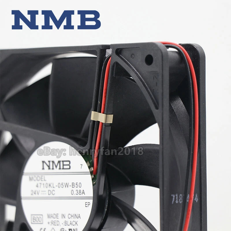 NMB-MAT 4710KL-05W-B50 DC 24V 0.38A 120*120*25mm 2-wire Inverter Cooling Fan