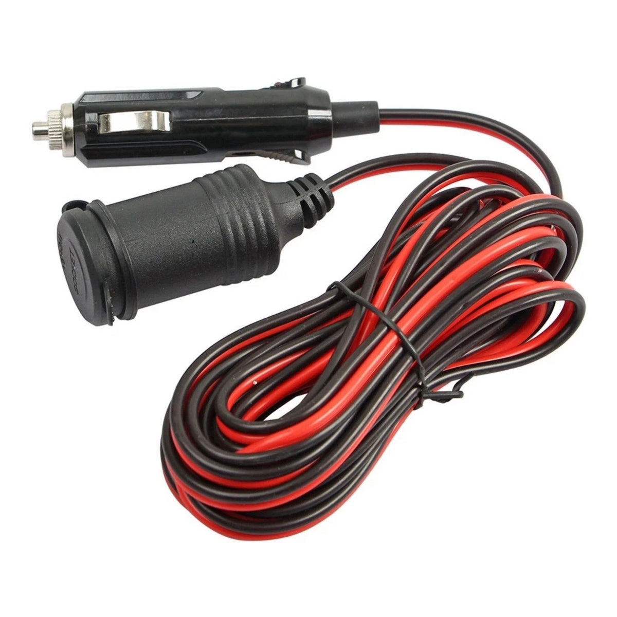 13FT 15A 12V-24V Cigarette Socket Extension 16AWG 240W for Bus Pickup Truck