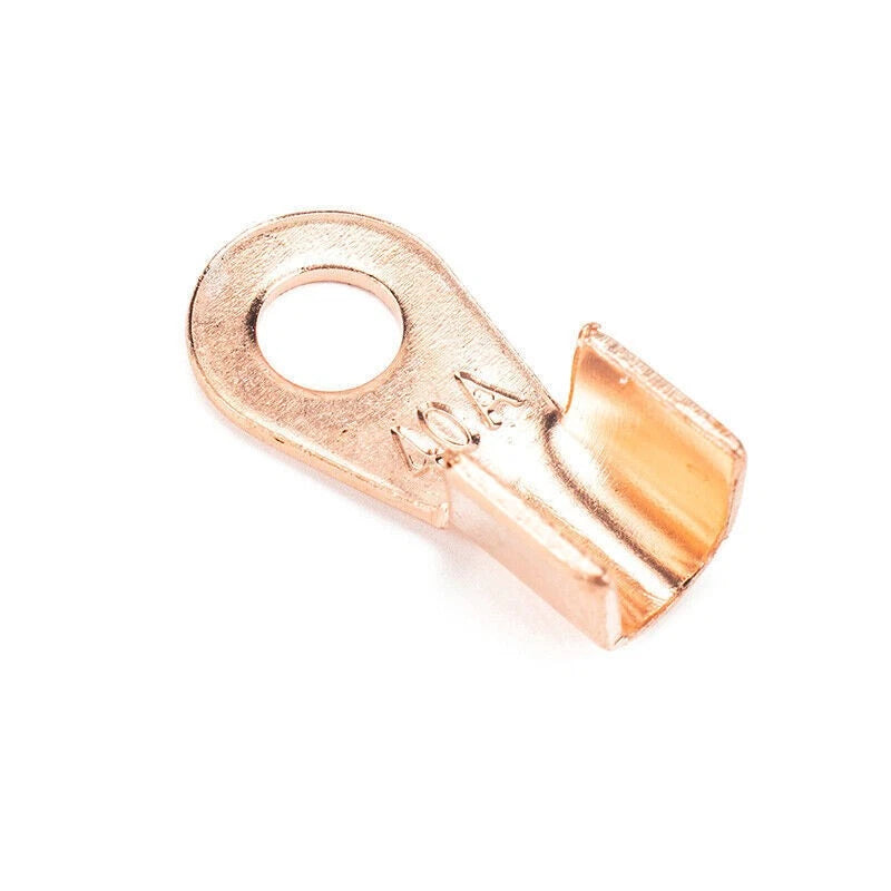 70pcs Heavy Duty Open Barrel Wire Crimp Connector Copper Ring Lug Terminal Kit