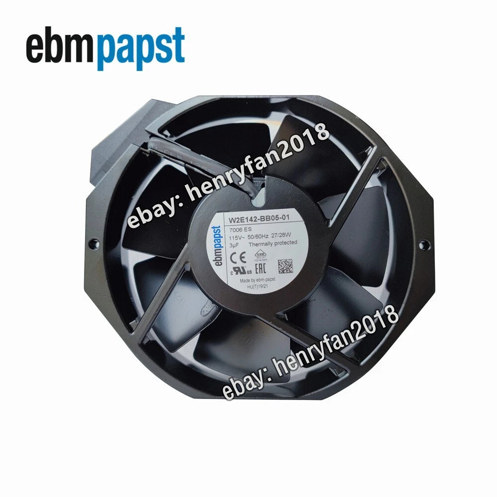 Ebmpapst W2E142-BB05-01 Axial Fan 7006ES 115VAC 27W 172*150*38mm UPS Cooling Fan